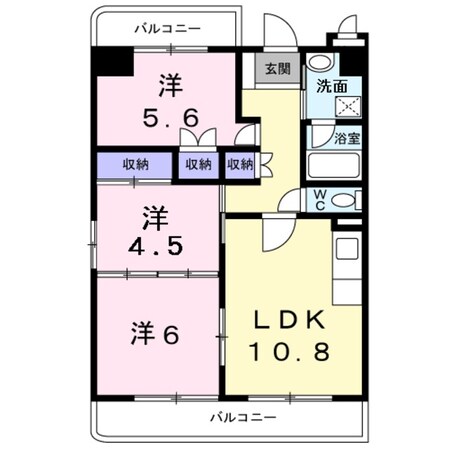 レジデンスくすのき館の物件間取画像